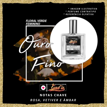 Perfume Similar Gadis 956 Inspirado em Ouro Fino Contratipo